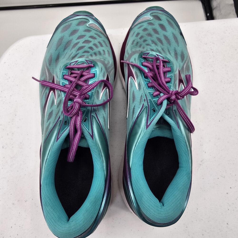 Brooks Transcend 3 Women's Size 10.5 Teal Purple Running Shoes - Picture 8 of 14
